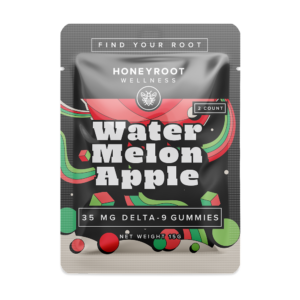 Honeyroot Delta-9 Single Serve Gummies 35mg Watermelon Apple