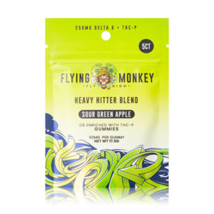flying monkey heavy hitter gummies sour green apple