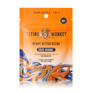 flying monkey heavy hitter gummies sour orange