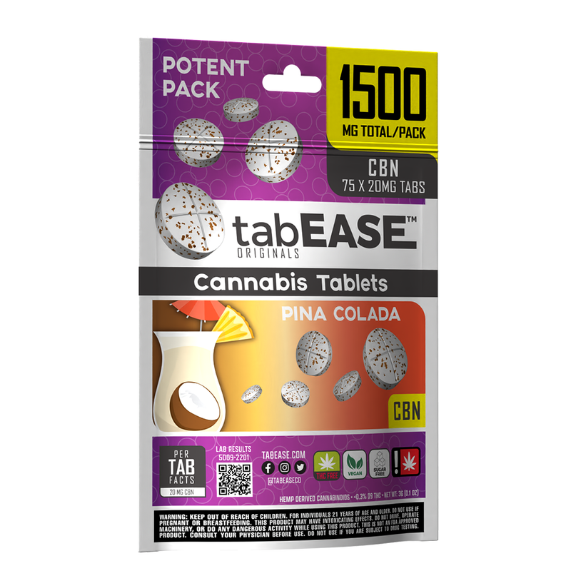 1500mg cbn tabease pina colada 75pcs