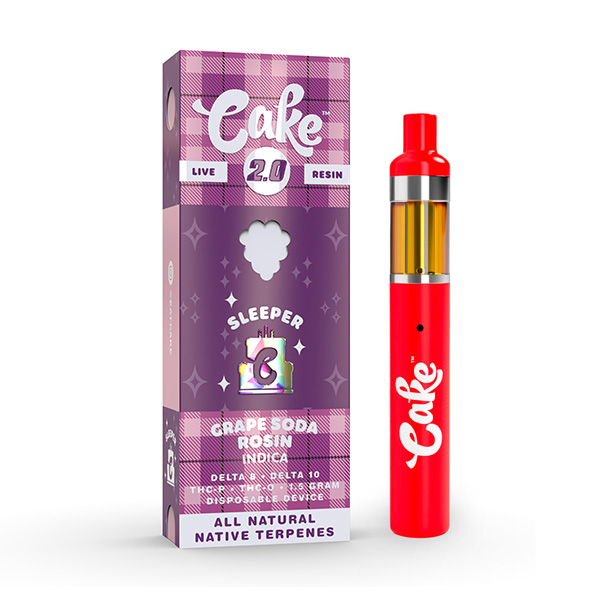 cake sleeper blend vape grape soda rosin