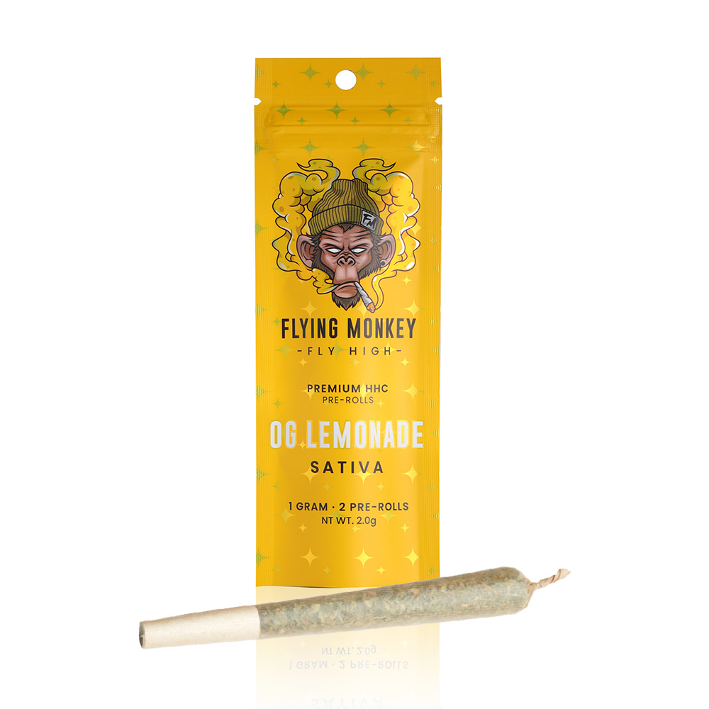 Flying Monkey HHC Pre Roll | 2 Pack | Delta 8 Resellers