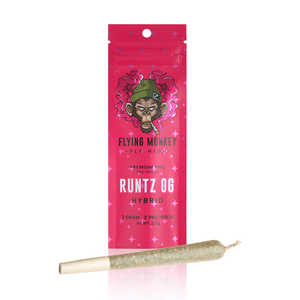 Flying Monkey HHC Pre Roll | 2 Pack | Delta 8 Resellers