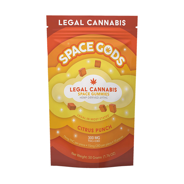 space gods d9 gummies 300mg citrus punch