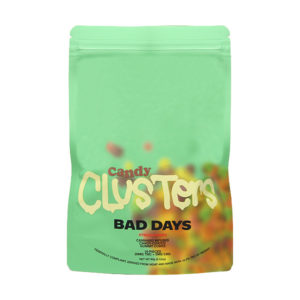 bad days candy clusters green packaging
