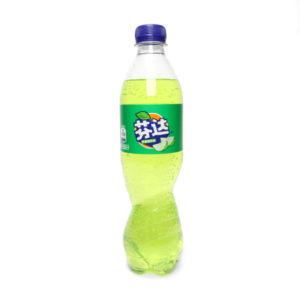 exotic soda green bottle