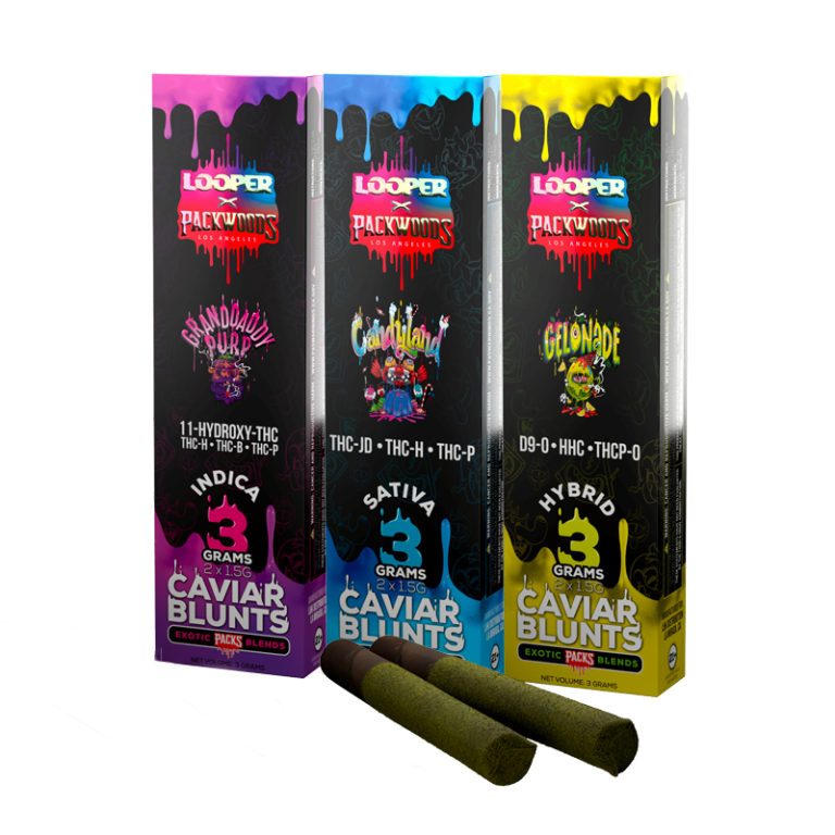 Looper X Packwoods Caviar Blunts | 3g | Delta 8 Resellers