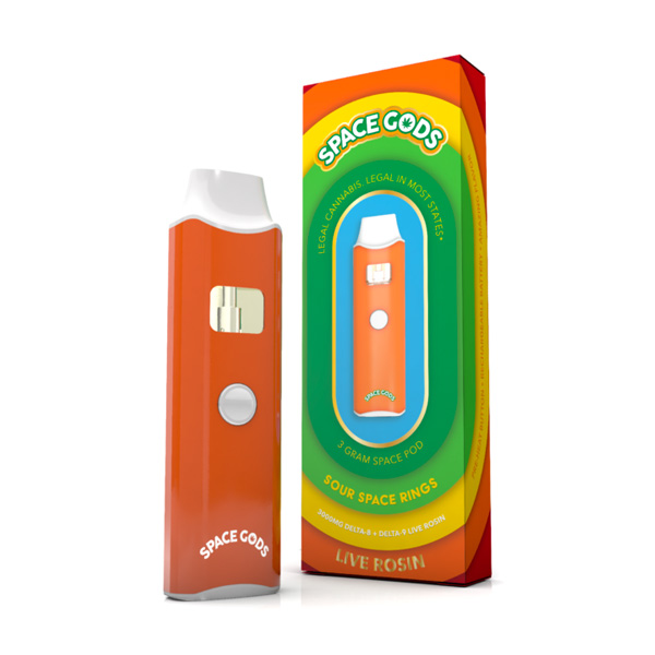 Space Gods Live Rosin D8 + D9 Disposable Vape | 3g | Delta 8 Resellers