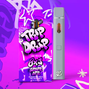 trip drip 8x3 disposable vape grape ape