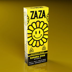 zaza knockout blend disposable vape banana kush