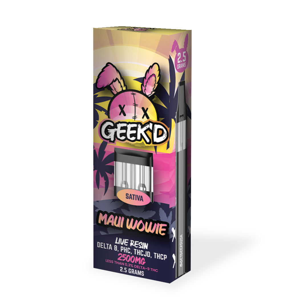 Geek'd Extracts Knockout Blend Disposable 2.5g Delta 8 Resellers