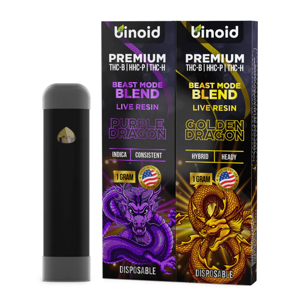 Binoid 2 PACK COMBO Purple Dragon x Golden Dragon 2g Binoid 2 PACK COMBO Purple Dragon x Golden Dragon 2g