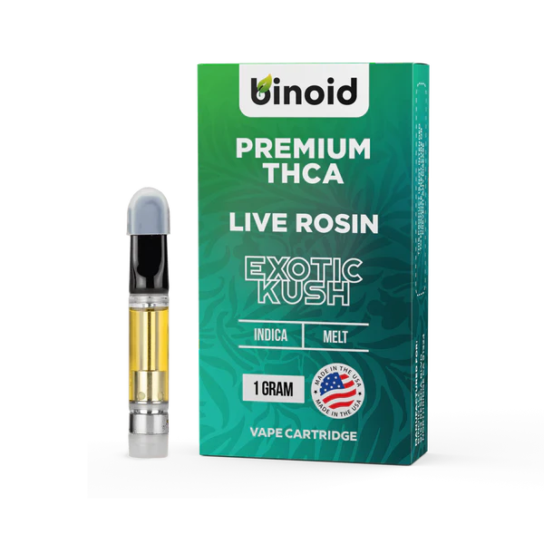 Binoid Premium THCA Cartridge 1g Exotic Kush