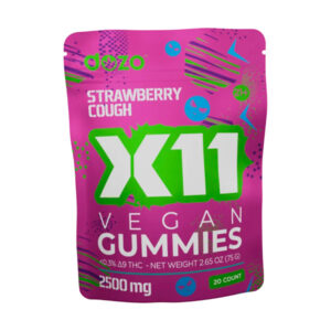 dozo x11 vegan gummies strawberry cough