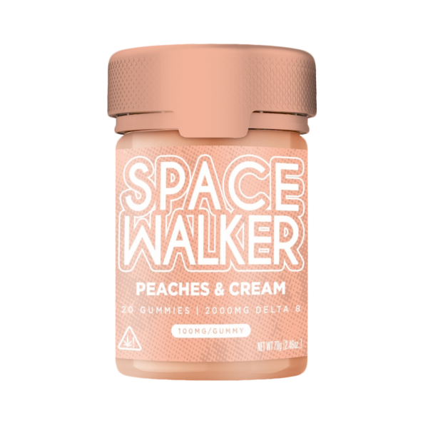 space walker d8 gummies peaches and cream space walker delta 8 gummies | 2000mg