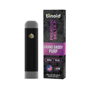 binoid delta8 1g disposable grand daddy purp