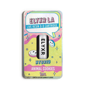 elyxr live resin d8 cartridge 1g animal cookies