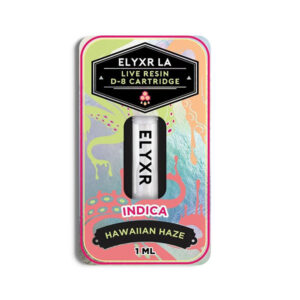 elyxr live resin d8 cartridge 1g hawaiian haze
