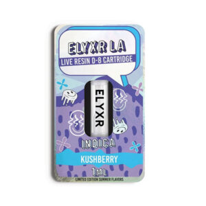 elyxr live resin d8 cartridge 1g kushberry