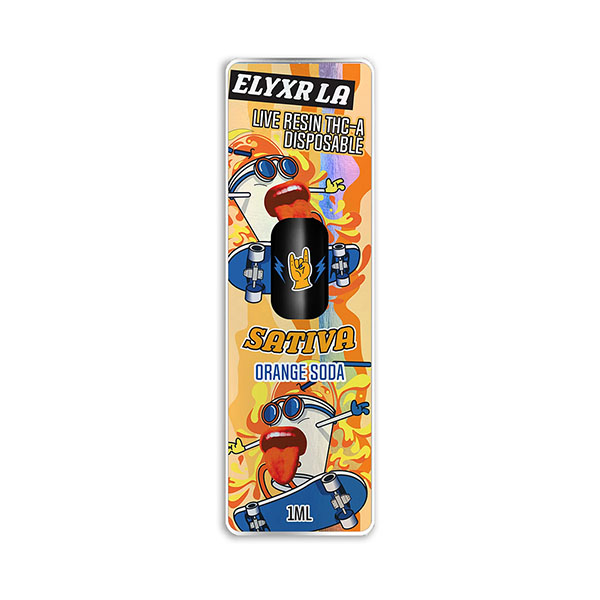 elyxr thc a live resin disposable 1g orange soda elyxr thc a live resin disposable 1g orange soda