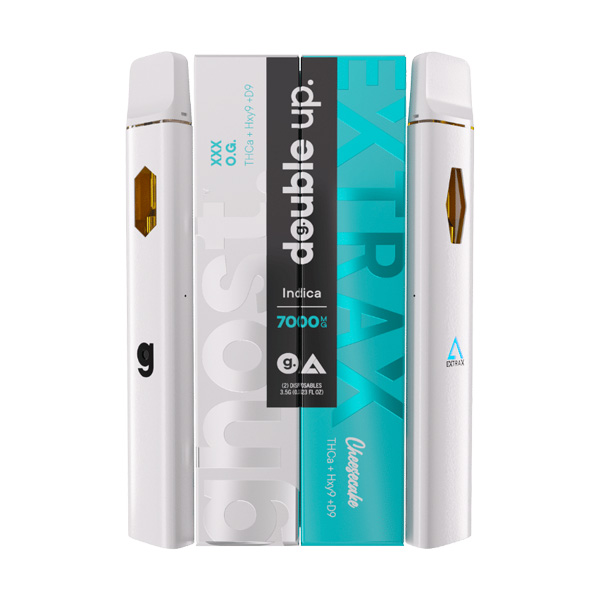Ghost x Extrax Double Up Collection Disposable 7g Delta 8 Resellers