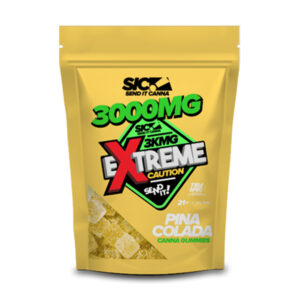 send it canna sic ztreme caution gummies pina colada