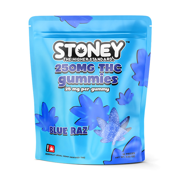 stoney-d9-gummies-10-count-blue-raz stoney delta 9 gummies