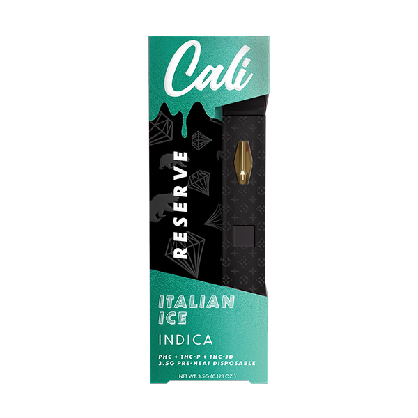 calireserve 3.5g preheat disposable italian ice