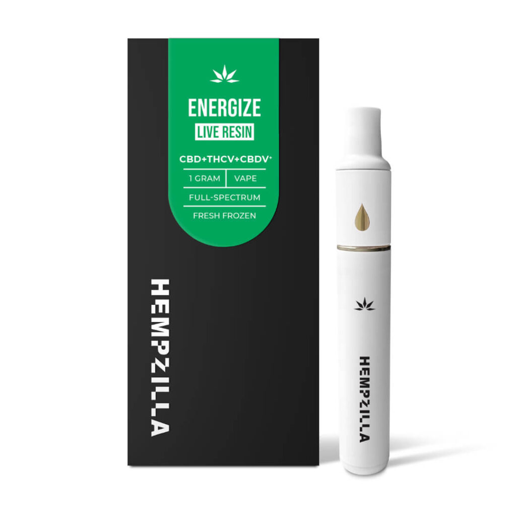HEMPZILLA CBD VIBE LIVE RESIN 1G VAPE Energize