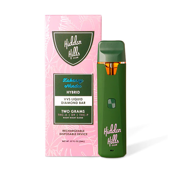 hidden hills night night blend d9 2g disposable zaberry nerdz Hidden Hills THC-A Vape Pen | Zaberry Nerdz