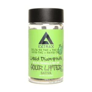 delta extrax d9 7g liquid diamonds pre roll sour lifter
