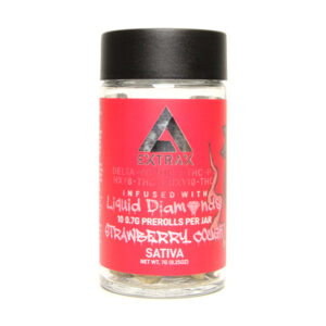 delta extrax d9 7g liquid diamonds pre roll strawberry cough