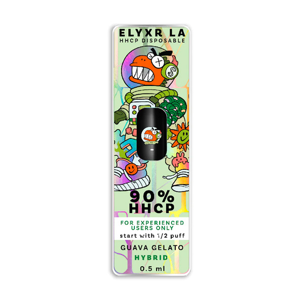 elyxr-500mg-thcp-disposable-guava-gelato elyxr hhcp 90% disposable vape | 500mg