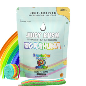 juicy kush gummy belts rainbow