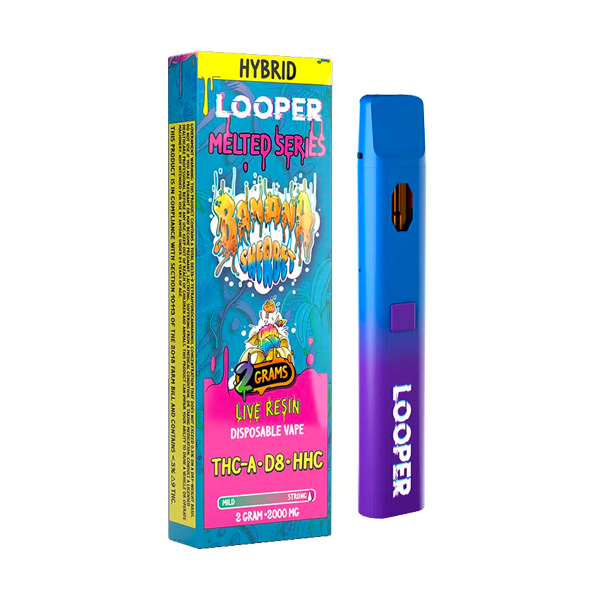 looper melted series 2g vape banana sherbet