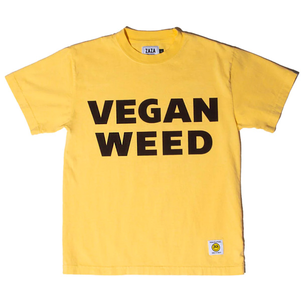 zaza vegan weed tshirt