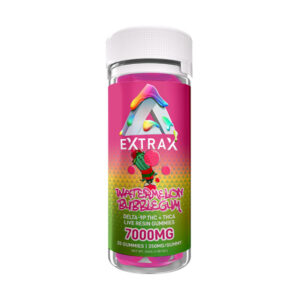 delta extrax adios blend gummies watermelon bubblegum