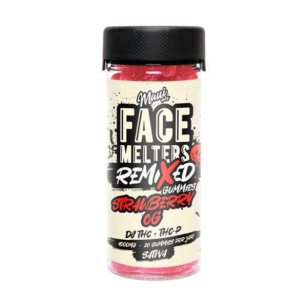 Maui Labs Face Melters Remixed Gummies Strawberry OG Maui Labs Face Melters Remixed Gummies Strawberry OG
