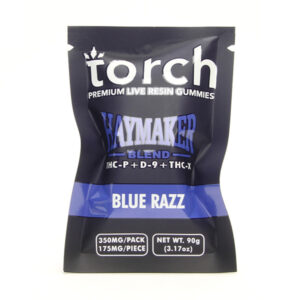 torch haymaker blend gummies 350mg blue razz