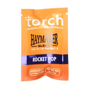 torch haymaker blend gummies 350mg rocket pop