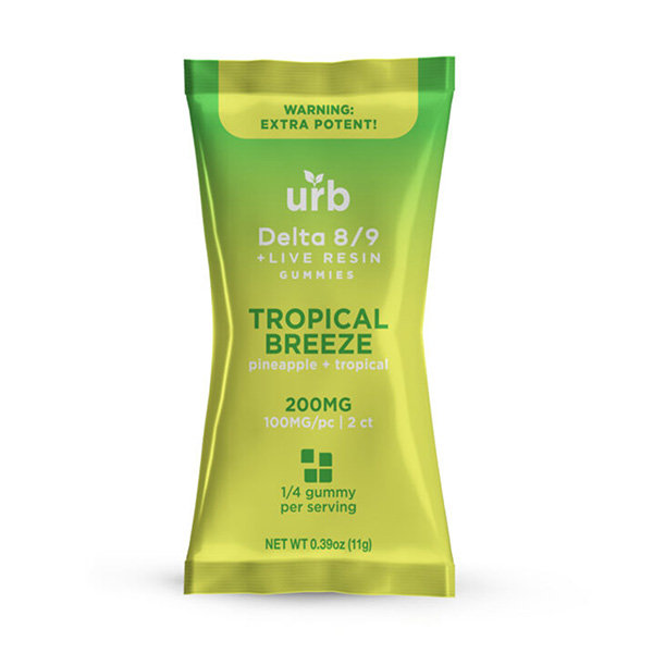 urb d8 d9 gummies 200mg tropical breeze