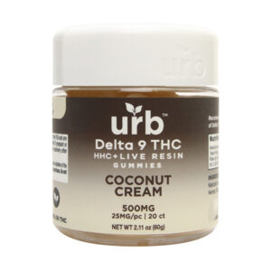 urb d9 hhc 500mg gummies coconut cream