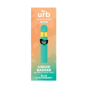 urb liquid badder disposable 3g blue strawberry