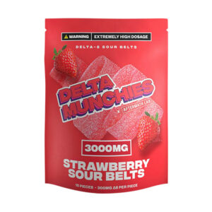 delta munchies d8 3000mg sour belts strawberry