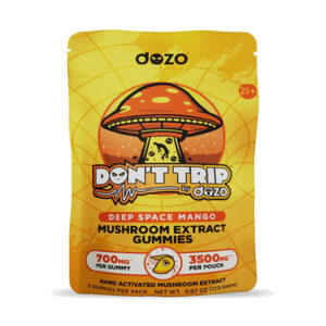 dozo dont trip mushroom thcp gummies deep space mango
