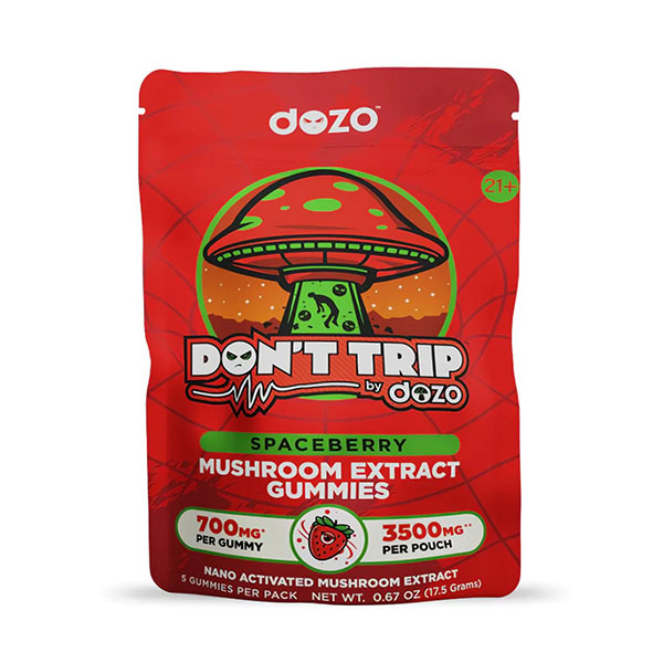 dozo dont trip mushroom thcp gummies spaceberry