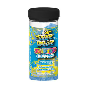 trip drip 7000mg twisted gummies blue razz lemonade