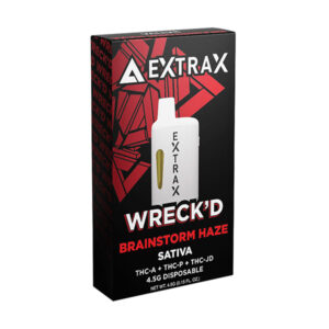 delta extrax 4.5g disposable wreckd brainstorm haze