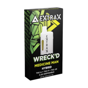 delta extrax 4.5g disposable wreckd medicine man