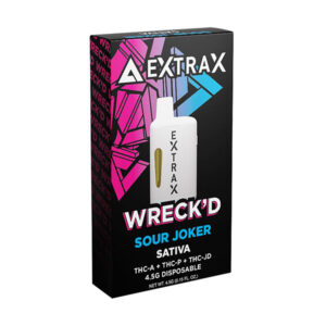 delta extrax 4.5g disposable wreckd sour joker